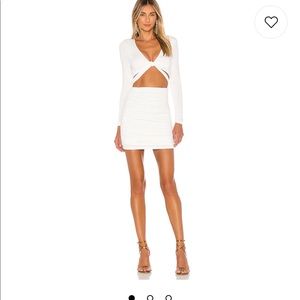 COPY - Super down Rubena white dress